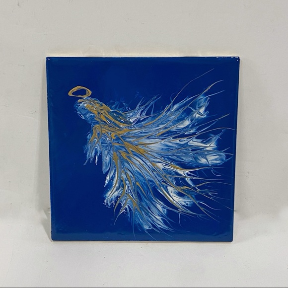 Original Hand Painted Acrylic on Tile - Picture 5 of 6